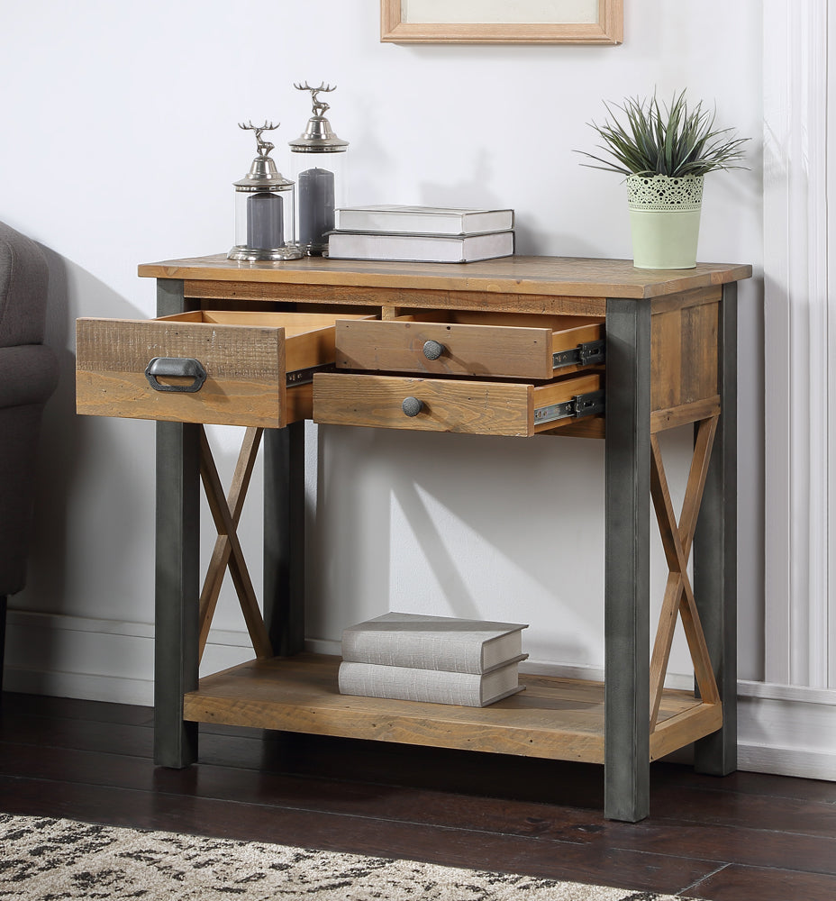Harringay Reclaimed Wood Small Console Table - The Orchard Home and Gifts